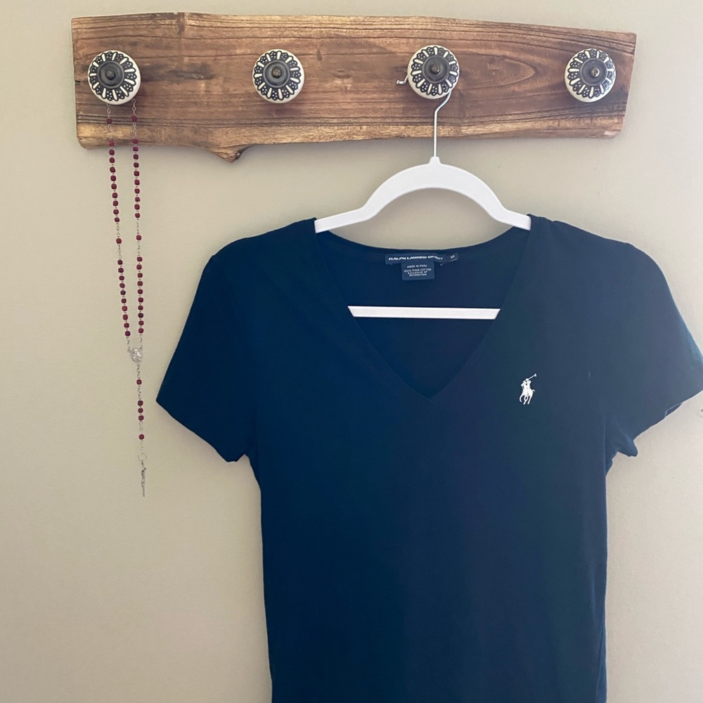 Black Ralph Lauren V-neck